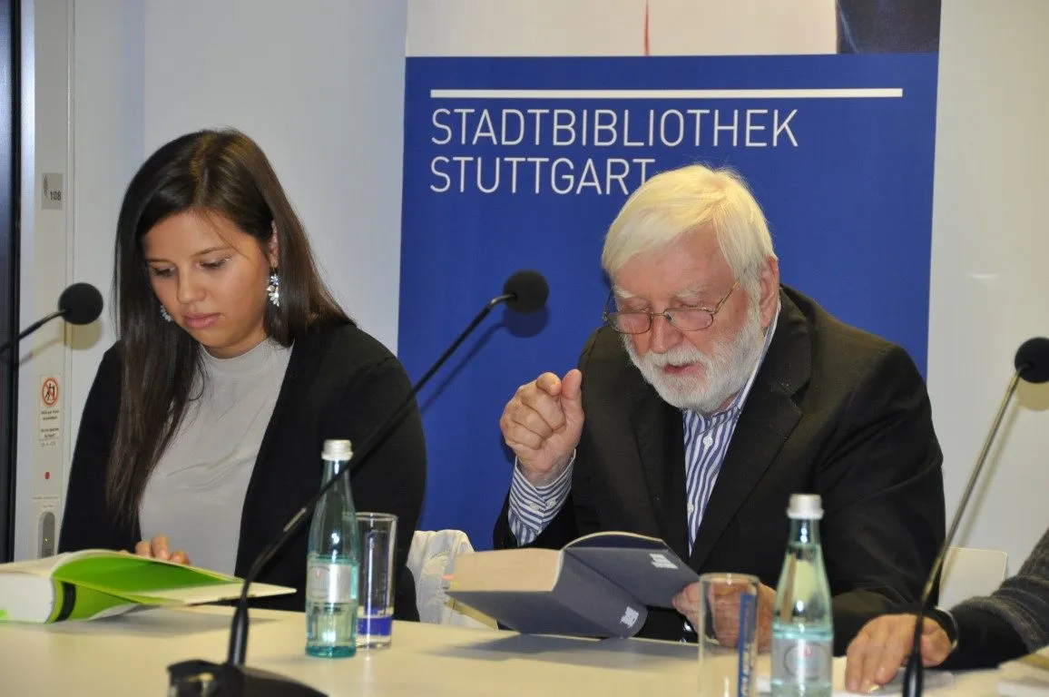 Bora Ćosić liest in der Stadtbibliothek Stuttgart, 2015
