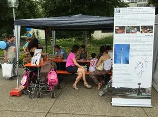 Der SAM-NT-Stand auf dem Kinder- und Jugendfestival 2015