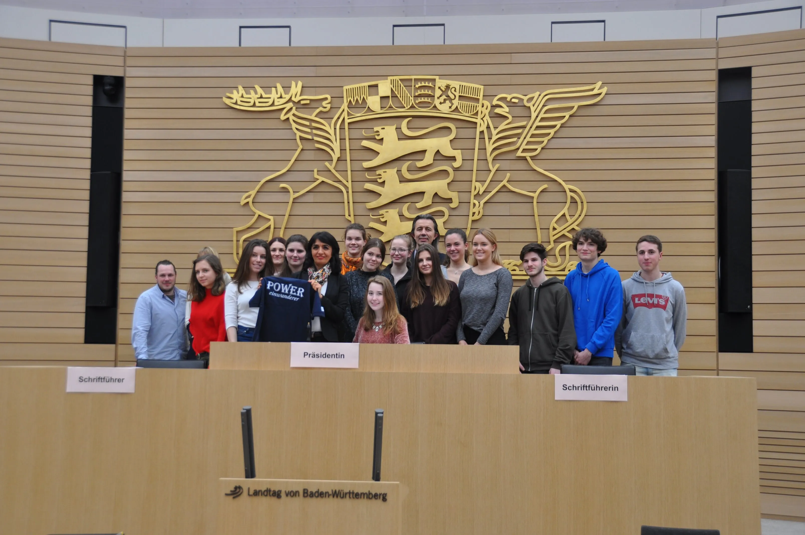 POWEReinwanderer zu Besuch im Landtag Baden-Württemberg, 2018